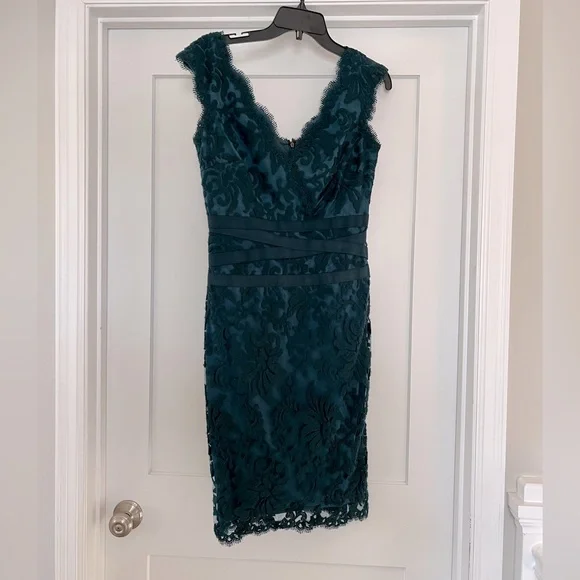 Tadashi Shoji | Dresses | Tadashi Shoji Blue Green Lace Dress | Poshmark
